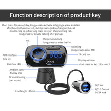 Load image into Gallery viewer, BC49BQ Car Digital Radio Receiver Bluetooth MP3 Player FM Transmitter Voice Assistant QC3.0 Quick Charger, BC49BQ