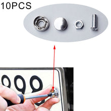 Load image into Gallery viewer, 10 Sets Anti-theft Screws Car License Plate Bolts Frame Screws, 10 Sets