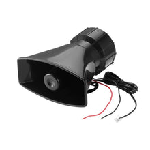 Load image into Gallery viewer, HW-1006B 12V 100W 125dB 5-tone Car Electric Alarm Air Horn Siren Speaker 5 Sound Tone Super Loud with Mic, HW-1006B