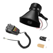 Load image into Gallery viewer, HW-1006B 12V 100W 125dB 5-tone Car Electric Alarm Air Horn Siren Speaker 5 Sound Tone Super Loud with Mic, HW-1006B