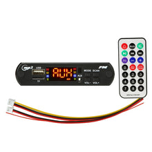 Load image into Gallery viewer, Car 12V Audio MP3 Player Decoder Board FM Radio TF USB 3.5mm AUX, with Bluetooth Function &amp; Remote Control, 12V