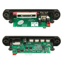 Load image into Gallery viewer, Car 12V 2x3W Audio MP3 Player Decoder Board FM Radio TF USB 3.5mm AUX, with Bluetooth / Recording Call Function / Power Amplifier / Remote Control, 12V