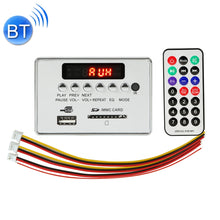 Load image into Gallery viewer, Car 5V Audio MP3 Player Decoder Board FM Radio SD Card USB AUX, with Bluetooth / Remote Control, 5V, 5V (Silver Grey)