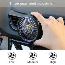 Load image into Gallery viewer, F203B Portable Car Air Outlet Sucker Electric Cooling Fan with Aromatherapy, F203B