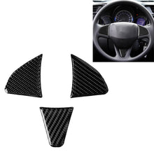 Load image into Gallery viewer, 3 in 1 Car Carbon Fiber Steering Wheel Button Decorative Sticker for Honda Fit, Left and Right Drive Universal, For Honda Fit