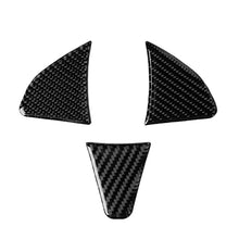 Load image into Gallery viewer, 3 in 1 Car Carbon Fiber Steering Wheel Button Decorative Sticker for Honda Fit, Left and Right Drive Universal, For Honda Fit