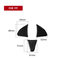 Load image into Gallery viewer, 3 in 1 Car Carbon Fiber Steering Wheel Button Decorative Sticker for Honda Fit, Left and Right Drive Universal, For Honda Fit