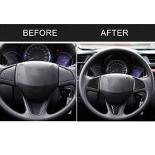 Load image into Gallery viewer, 3 in 1 Car Carbon Fiber Steering Wheel Button Decorative Sticker for Honda Fit, Left and Right Drive Universal, For Honda Fit