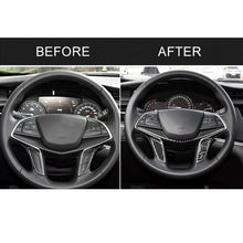 Load image into Gallery viewer, 4 in 1 Car Carbon Fiber Steering Wheel Button Decorative Sticker for Cadillac xt5 2016-2017, Left and Right Drive Universal, For Cadillac xt5 2016-2017