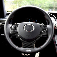 Load image into Gallery viewer, 4 in 1 Car Carbon Fiber Steering Wheel Button Decorative Sticker for Lexus IS250 NX200 200t 300h, Left and Right Drive Universal, For Lexus IS250 NX200 200t 300h(A)