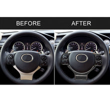 Load image into Gallery viewer, 4 in 1 Car Carbon Fiber Steering Wheel Button Decorative Sticker for Lexus IS250 NX200 200t 300h, Left and Right Drive Universal, For Lexus IS250 NX200 200t 300h(B)