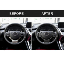 Load image into Gallery viewer, 4 in 1 Car Carbon Fiber Steering Wheel Button Decorative Sticker for Lexus IS250 NX200 200t 300h, Left and Right Drive Universal, For Lexus IS250 NX200 200t 300h
