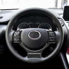 Load image into Gallery viewer, 4 in 1 Car Carbon Fiber Steering Wheel Button Decorative Sticker for Lexus IS250 NX200 200t 300h, Left and Right Drive Universal, For Lexus IS250 NX200 200t 300h