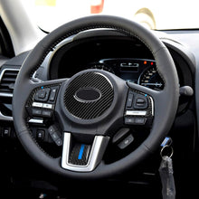 Load image into Gallery viewer, 4 in 1 Car Carbon Fiber Blue Steering Wheel Button Decorative Sticker for Subaru Forester 2016-2018, Left and Right Drive Universal, For Subaru Forester 2016-2018(Blue)