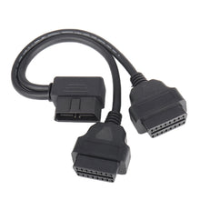 Load image into Gallery viewer, 16PIN Car L Shape 90 Degree Connect OBD Diagnostic Extended Cable OBD2 Male to Female Cable, OBD2 Male to Female Cable
