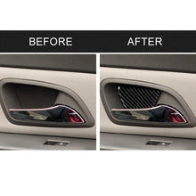 Load image into Gallery viewer, 4 PCS Car Carbon Fiber Door Bowl Decorative Sticker for Chevrolet Cruze 2009-2015, Left and Right Drive Universal, Door Bowl