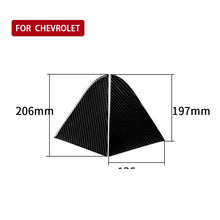 Load image into Gallery viewer, Car Carbon Fiber Rear Triangle Glass Decorative Sticker for Chevrolet Cruze 2009-2015, Left and Right Drive Universal, Rear Triangle Glass