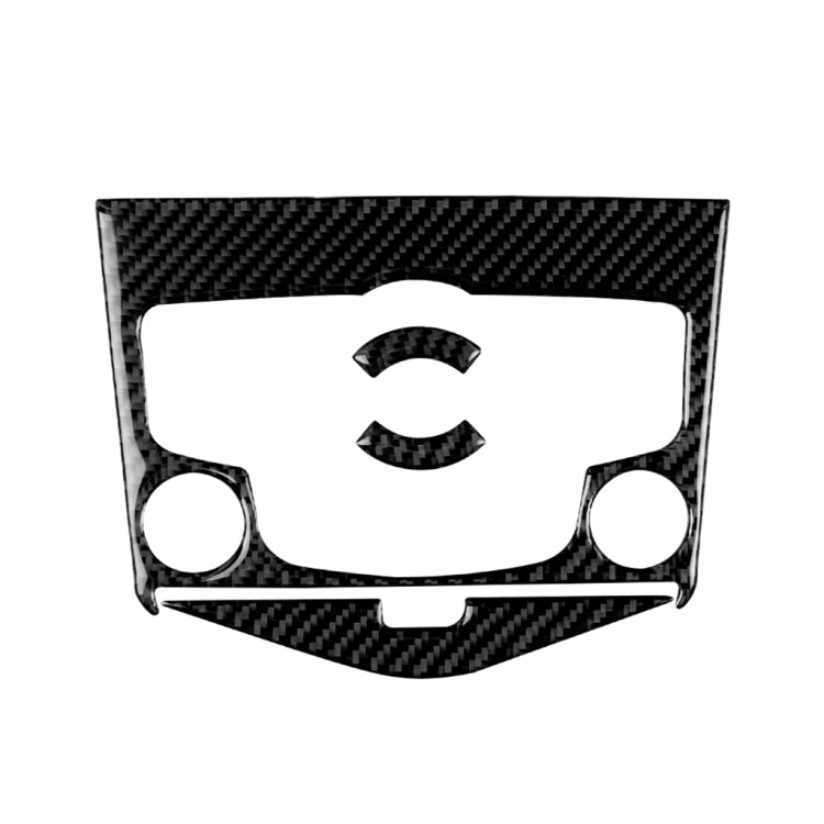 Car Carbon Fiber CD Panel Decorative Sticker for Chevrolet Cruze 2009-2015, Left and Right Drive Universal, CD Panel