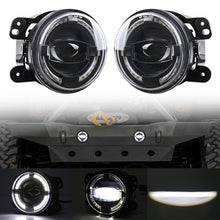 Load image into Gallery viewer, 2 PCS 4 inch Car LED Angel Eyes Spotlight Modified Fog Lights for Jeep Wrangler / Dodge / Chrysler PT Cruiser, For Jeep / Dodge