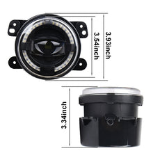 Load image into Gallery viewer, 2 PCS 4 inch Car LED Angel Eyes Spotlight Modified Fog Lights for Jeep Wrangler / Dodge / Chrysler PT Cruiser, For Jeep / Dodge