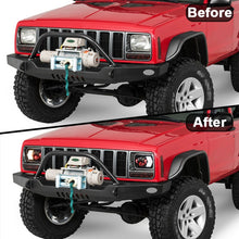 Load image into Gallery viewer, 2 PCS 5X7 inch Car Modified Red Background LED Square Headlamp for Jeep Wrangler, For Jeep Wrangler(5X7 inch)