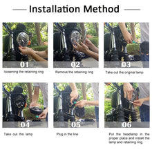 Load image into Gallery viewer, 7 inch Round LED Motorcycle Headlight Modified Spotlight for Honda, For Honda, For Honda Silver