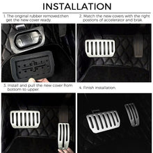 Load image into Gallery viewer, 2 in 1 Car Non-Slip Pedals Foot Brake Pad Cover Set for Tesla Model S / X