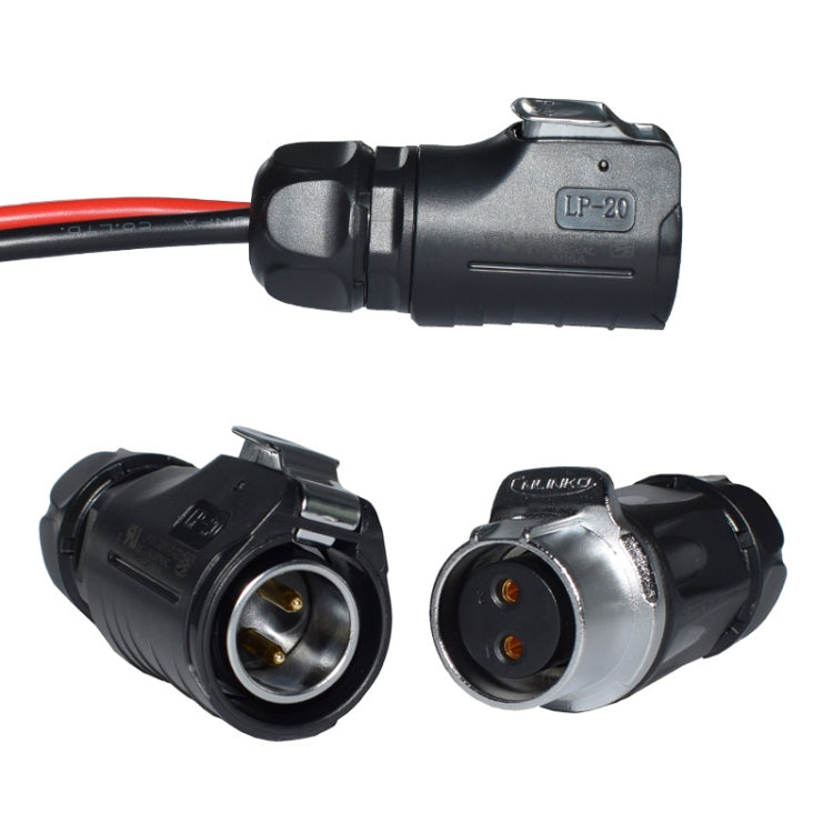 MC4 to LP20 2 Core Aviation Plug Female LED Display Connector, MC4 to LP20