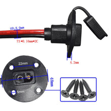 Load image into Gallery viewer, SAE Chassis Prefabricated Power Supply Cord with Dust Cover, SAE Power Cord