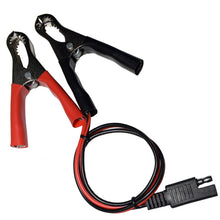 Load image into Gallery viewer, SAE to Crocodile Clip Power Cord Motorcycle Battery Charging Cable, Length: 1m, Length: 1m