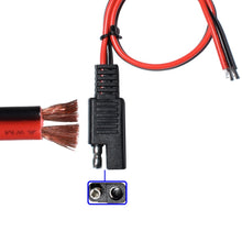 Load image into Gallery viewer, SAE to Crocodile Clip Power Cord Motorcycle Battery Charging Cable, Length: 1m, Length: 1m