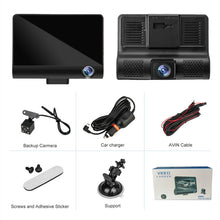 Load image into Gallery viewer, 3 in 1 4 inch 170 Degree Wide Angle Night Vision HD 1080P Video Car DVR, Support Motion Detection / G-Sensor, 4 inch