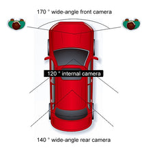 Load image into Gallery viewer, 3 in 1 4 inch 170 Degree Wide Angle Night Vision HD 1080P Video Car DVR, Support Motion Detection / G-Sensor, 4 inch