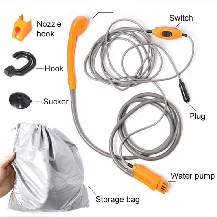 12V Portable Outdoor Car Electric Shower Sprinkler Washer, Car Washer(Blue), Car Washer(Orange), Car Washer (Yellow)