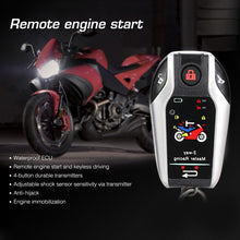 Load image into Gallery viewer, Universal Motorcycle Alarm Bidirectional Anti-theft Device with Induction Remote Control, Anti-theft Device