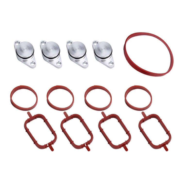 4x22mm Car Swirl Flap Air Intake Aluminum Gasket Remove Repair Kit, 22mm(Black), 22mm(Blue), 22mm(Red), 22mm(Silver)