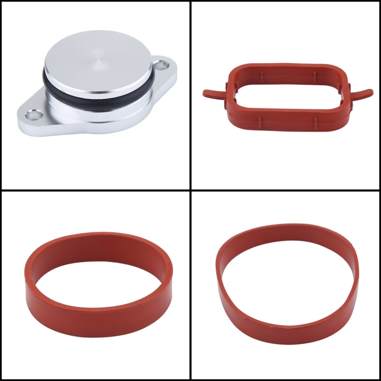 4x22mm Car Swirl Flap Air Intake Aluminum Gasket Remove Repair Kit, 22mm(Black), 22mm(Blue), 22mm(Red), 22mm(Silver)