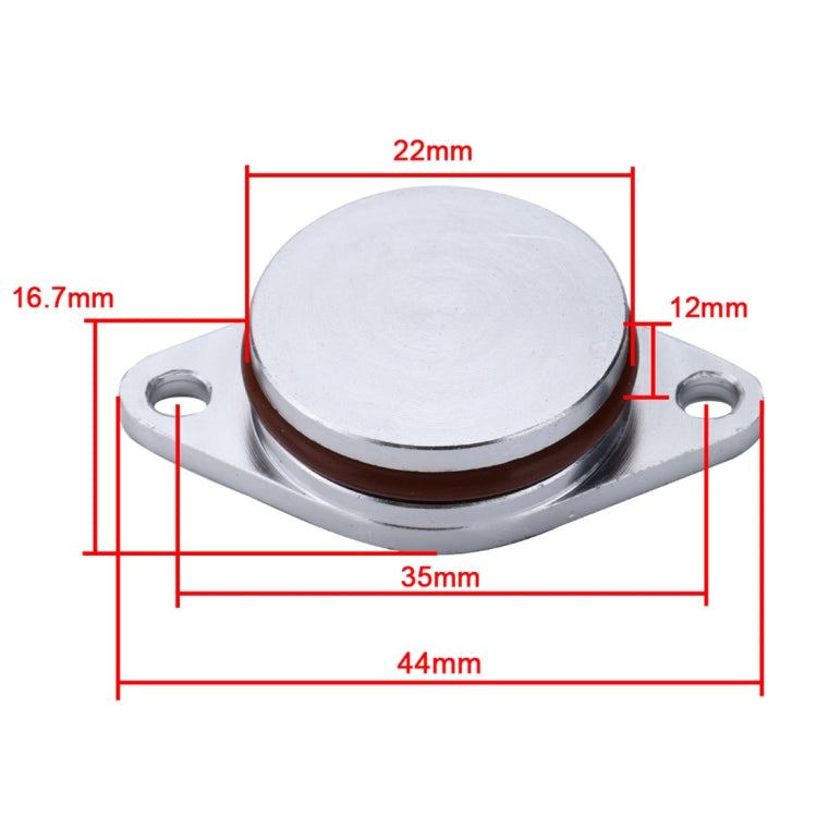 4x22mm Car Swirl Flap Air Intake Aluminum Gasket Remove Repair Kit, 22mm(Black), 22mm(Blue), 22mm(Red), 22mm(Silver)