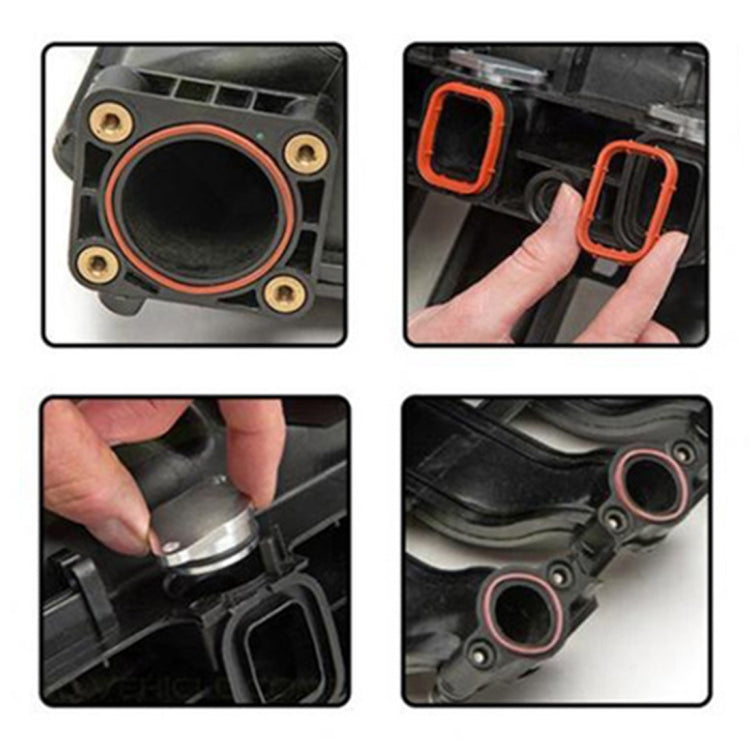 4x22mm Car Swirl Flap Air Intake Aluminum Gasket Remove Repair Kit, 22mm(Black), 22mm(Blue), 22mm(Red), 22mm(Silver)