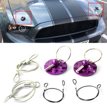 Load image into Gallery viewer, XH-6049 Car Universal Modified Racing Punch-free Aluminum Engine Hood Lock Cover, XH-6049(Black), XH-6049(Gold), XH-6049(Blue), XH-6049(Purple), XH-6049(Red), XH-6049(Silver)