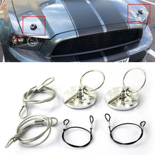 Load image into Gallery viewer, XH-6049 Car Universal Modified Racing Punch-free Aluminum Engine Hood Lock Cover, XH-6049(Black), XH-6049(Gold), XH-6049(Blue), XH-6049(Purple), XH-6049(Red), XH-6049(Silver)