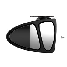 Load image into Gallery viewer, 3R-151 3 in 1 Car Rearview Auxiliary Blind Spot Mirror Rear View 146 Front Wheel Mirror for Left Side, 3 in 1 Black Left