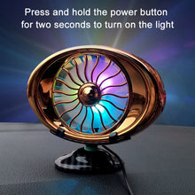 Load image into Gallery viewer, Car Vent Fan Multi-function USB Interface LED Lamp Portable Fan, CRP2631A, CRP2631B, CRP2631C, CRP2631D, CRP2631E, CRP2631F