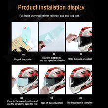 Load image into Gallery viewer, Motorcycle Helmet Visor Anti-fog Shield Helmet Film, 24.5x7.5cm