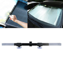 Load image into Gallery viewer, Car Sucker Suction Cups Retractable Windshield Sun Shade Block Sunshade Cover for Solar UV Protect, Size: 65cm, Sucker Suction Cups, 65cm