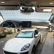 Load image into Gallery viewer, Car Sucker Suction Cups Retractable Windshield Sun Shade Block Sunshade Cover for Solar UV Protect, Size: 65cm, Sucker Suction Cups, 65cm