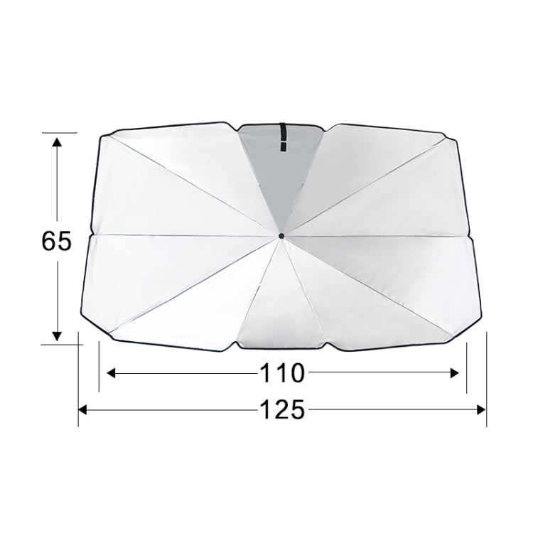 Car Retractable Sunshade Sunscreen Heat Insulation Front Windshield Sunshade, Small Size, Small Size