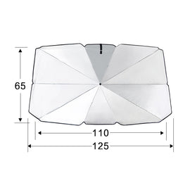 Car Retractable Sunshade Sunscreen Heat Insulation Front Windshield Sunshade, Small Size, Small Size
