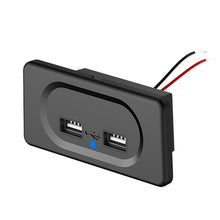 Load image into Gallery viewer, 4.8A Short Cable RV Bus Modified Car Charger Dual USB Charger, 4.8A