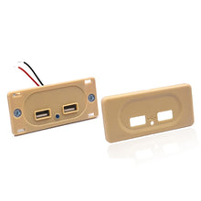 Load image into Gallery viewer, 4.8A Short Cable RV Bus Modified Car Charger Dual USB Charger, 4.8A